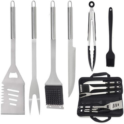 Heavy Duty Stainless Steel Bbq Tool Set LFGB Approved Multifeature