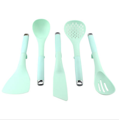 Non Stick Silicone Cooking Utensils Kitchen Set 5 Pcs Of Scraper Shovel Spoon